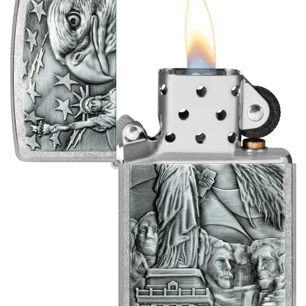 Bật lửa Zippo khắc biểu tượng cờ Mỹ